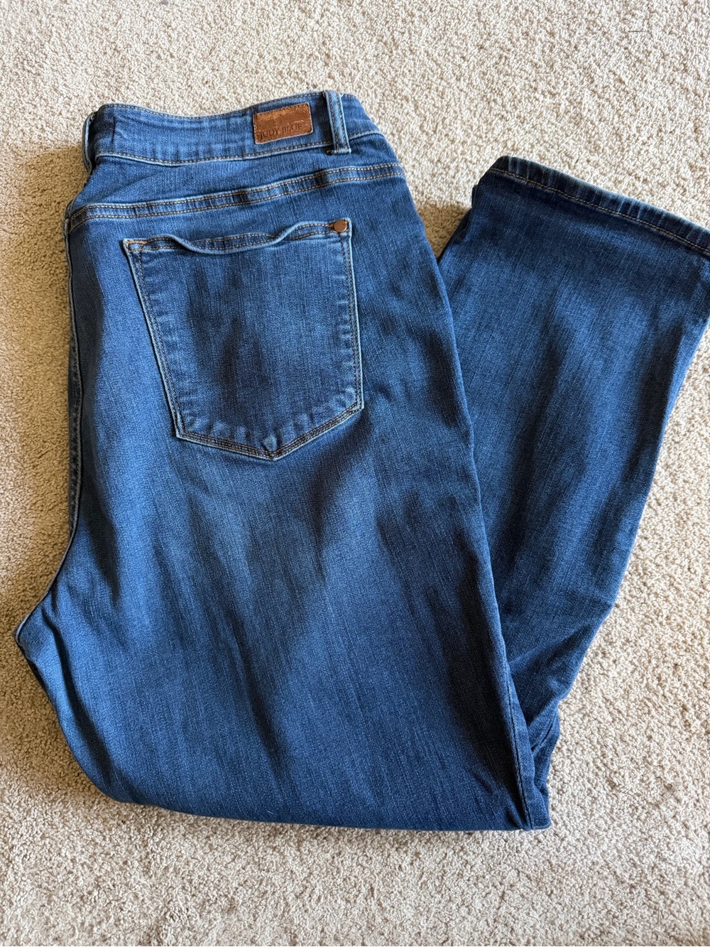 Judy Blue Dark Blue Ankle-Length Jeans